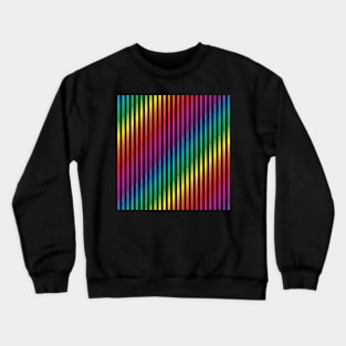 Rainbow Gradient Stripe (wide) Crewneck Sweatshirt